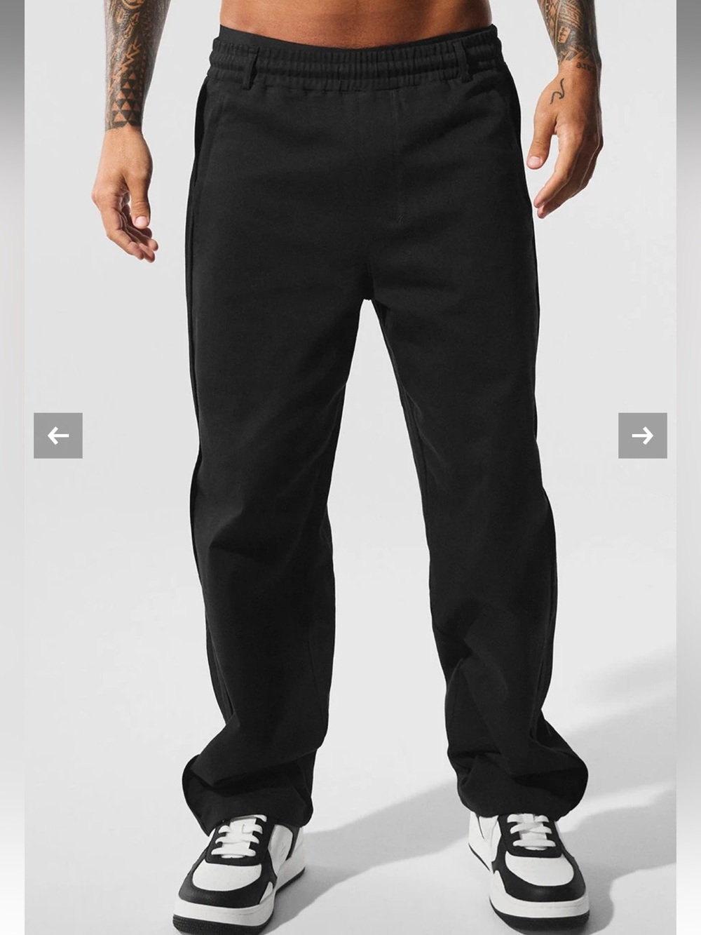 Alo Yoga Edition Sueded Straight Leg Pants Black Pant men’s XL M5200R Gorpcore H